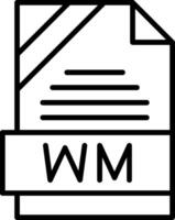 WM Format Icon Design vector