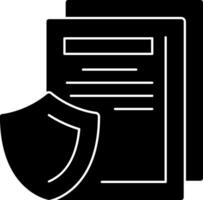Document protection Icon Design vector