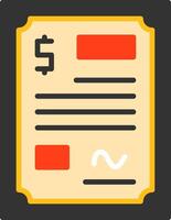 Contract Icon Design vector