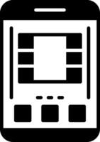 reel Icon Design mobile Symbol vector