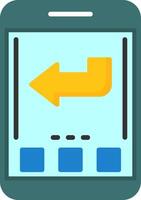 Back Icon Design Symbol vector