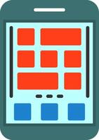 Grid Icon Design Symbol vector