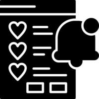Wishlist Notification Icon Design vector