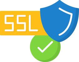 SSL Certificate Icon Design vector
