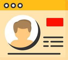 User Profile Icon Design vector