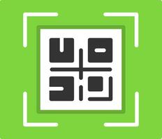 QR Code Icon Design vector