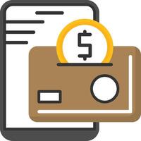 Digital Wallet Icon Design vector