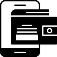 Mobile wallet Icon Design Symbol vector