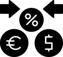 Exchange rate Icon Design Symbol vector