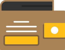 Wallet Icon Design Symbol vector