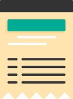 Receipt Icon Design Symbol vector