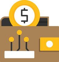 Digital wallet Icon Design Symbol vector