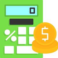 Loan calculator Icon Design Symbol vector