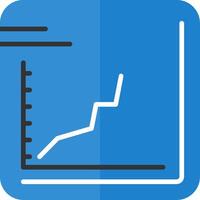 Line chart Icon Design vector