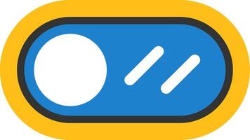 Toggle Button Icon Design vector