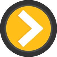 Chevron Forward Icon Design vector