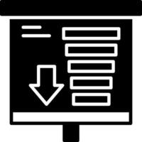 Funnel Chart Icon Design Symbol vector