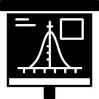 Bell Shaped Graph Icon Design Symbol vector