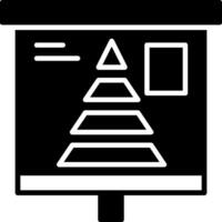 Pyramid Chart Icon Design Symbol vector