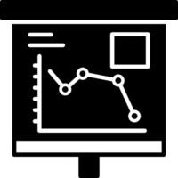 Falling Line Graph Icon Design Symbol vector
