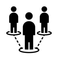 Bussines Networking icon online community vector