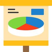 3D Pie Chart Icon Design Symbol vector