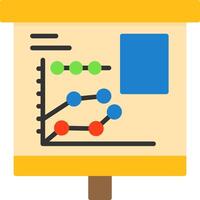 Multiple Trend Chart Icon Design Symbol vector