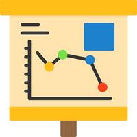 Falling Line Graph Icon Design Symbol vector