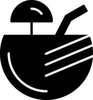 Coconut drink Icon Design Symbol vector