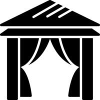Beach tent Icon Design Symbol vector