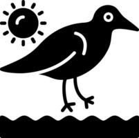 Sandpipers Icon Design Symbol vector