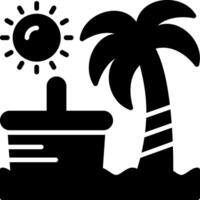 Beach picnic Icon Design Symbol vector