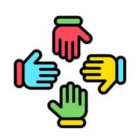 Team work for bussines icon vector