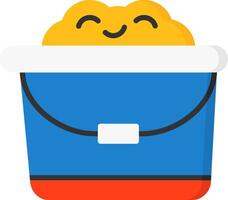 Sand bucket Icon Design Symbol vector