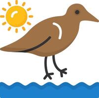 Sandpipers Icon Design Symbol vector