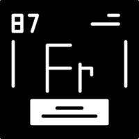 Francium Icon Design vector