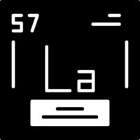 Lanthanum Icon Design vector