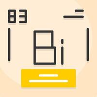Bismuth Icon Design vector