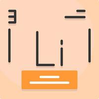 Lithium Icon Design vector