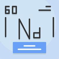 Neodymium Icon Design vector
