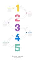 ladder Infographic 5 steps to success growth template. Business process. illustration. vector