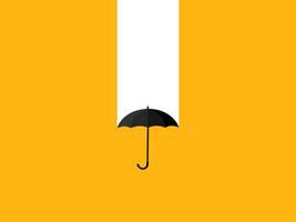Help in business crisis. Umbrella support vector