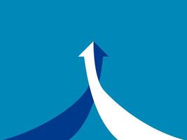 Two arrows of merger. Business with the same goal vector