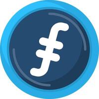 Filecoin Icon Design vector