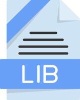 LIB Icon Design vector