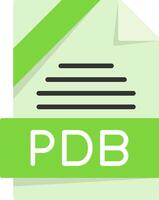 PDB Icon Design vector