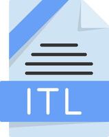 ITL Icon Design vector