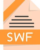 SWF Icon Design vector