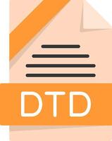 DTD Icon Design vector