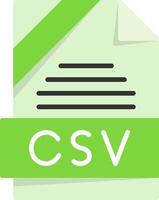 CSV Icon Design vector